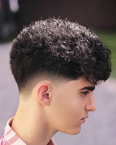 فید کوتاه مو برای موهای فرفری ( مدل مو جدید مردانه 2020 برای موهای فر)