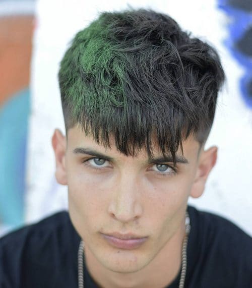 رنگ مو سیاه و سبز مردانه